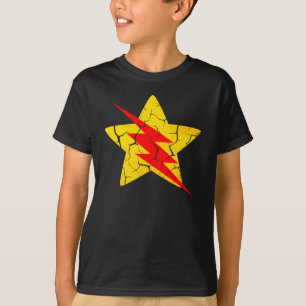 Camiseta flash e cruzamento de estrelas