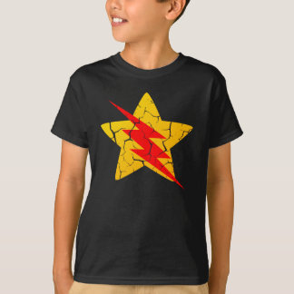 Camiseta flash e cruzamento de estrelas
