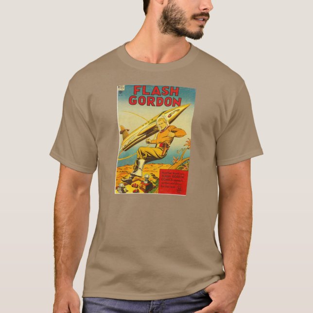 Camiseta Flash Gordon 1948 da ficção científica do t-shirt (Frente)