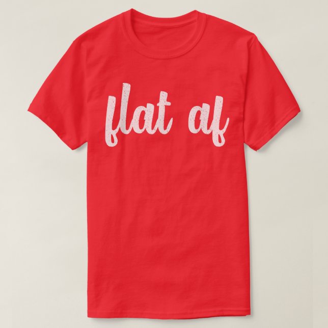 Camiseta Flat Af Cancer Sensibilização Mês Sobrevivente Fem (Frente do Design)