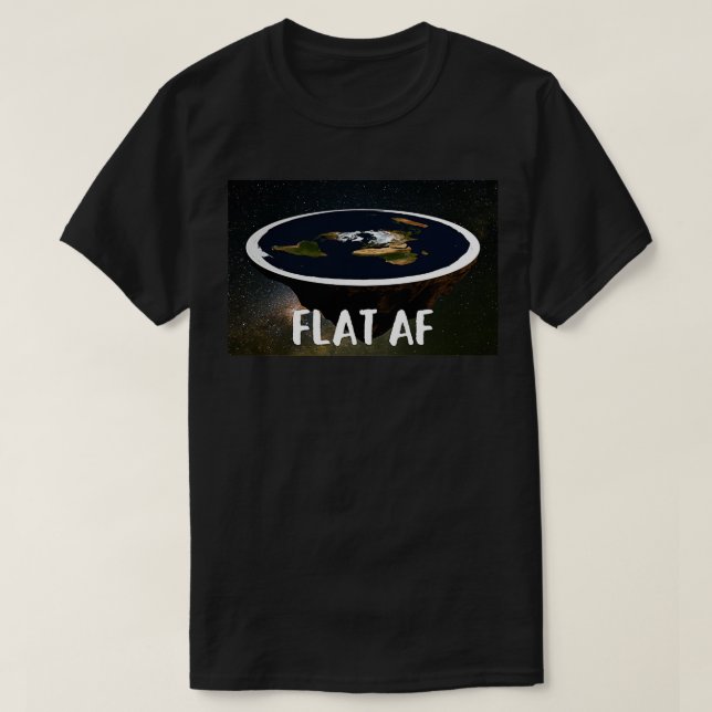 CAMISETA FLAT AF FLAT EART 1 (Frente do Design)