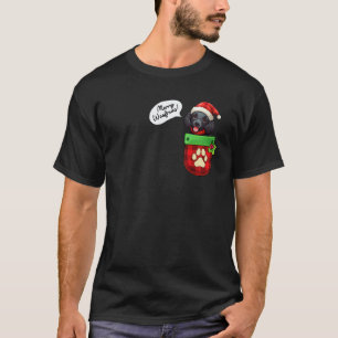 Camiseta Flat Coated Retriever Natal Alegre Woofmas Em P