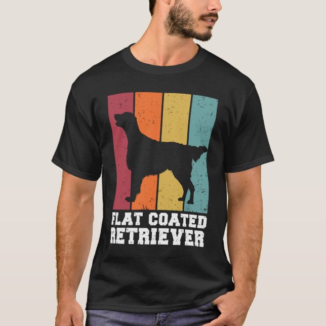 Camiseta Flat Coated Retriever Vintage  2 (Frente)