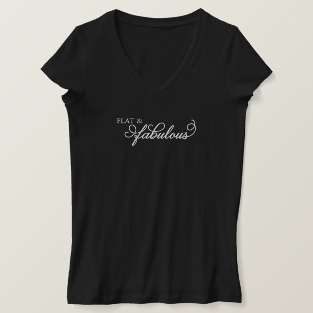 Camiseta Flat e FABulous (Frente do Design)