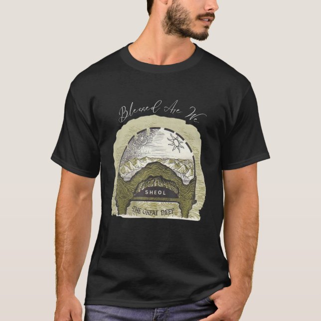 Camiseta Flat Earth Sheol & The Great Deep (Frente)