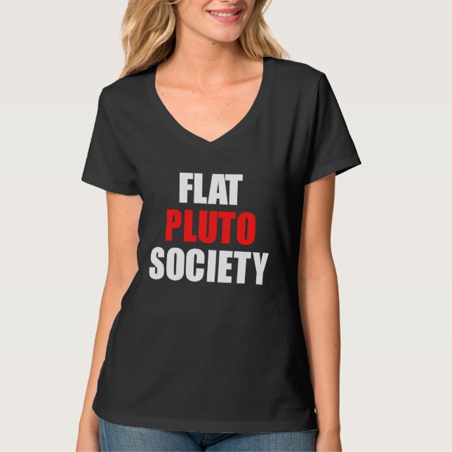 Camiseta Flat Pluto Society (Frente)