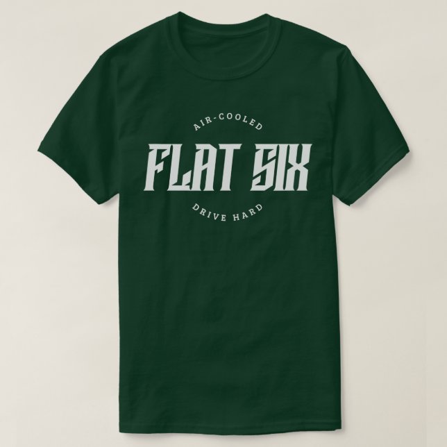Camiseta Flat Seis AirCooling Sports Car B (Frente do Design)