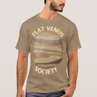 Camiseta Flat Venus Society  Venus Space Eploration Gift 
