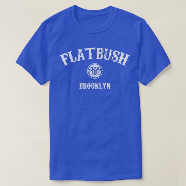 Camiseta Flatbush Brooklyn Vintage Style (Frente do Design)