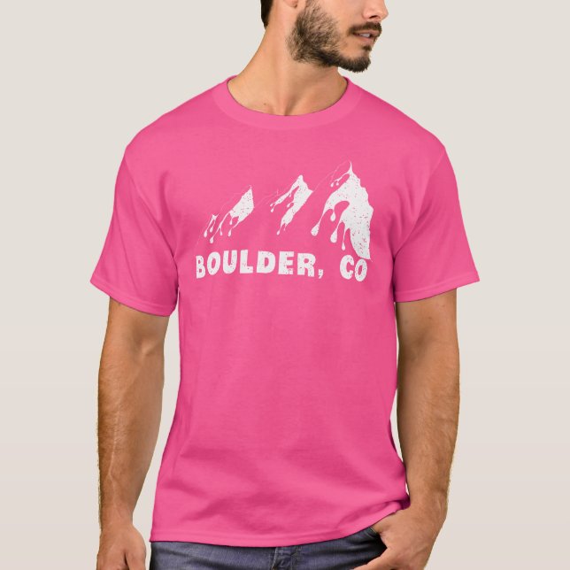 Camiseta Flatirons Boulder Colorado Subindo Viagem (Frente)