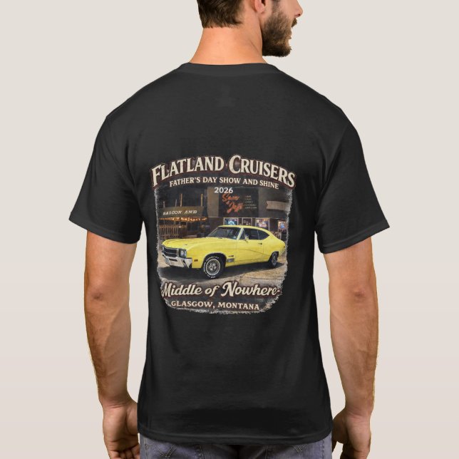 Camiseta Flatland Cruisers Father’s Day Show & Shine (Verso)