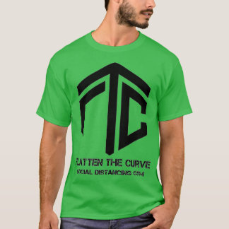 Camiseta Flatten the Curve Social Distancing Gym 