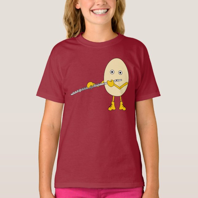 Camiseta Flauta Brincando De Ovo (Frente)