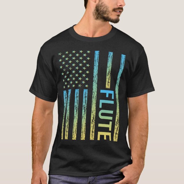 Camiseta Flauta de Bandeira Gradiente (Frente)