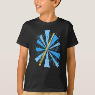 Camiseta Flauta e Design de Música