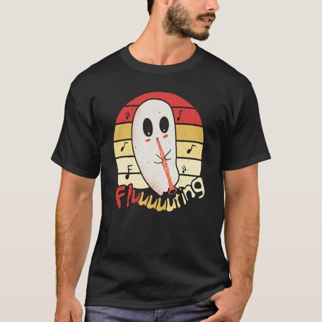 Camiseta Flauta e Fluxo Fantasma de Boca e Halloween 5 (Frente)