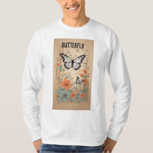 Camiseta Flautista: Coleção de Felicidade da Borboleta"