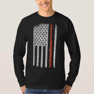 Camiseta Flautista Flute Funny Flute Player Flutist Patriót