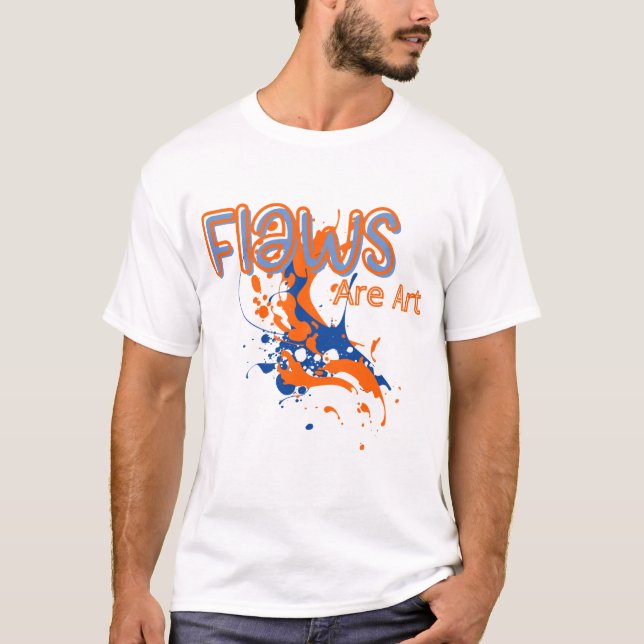 Camiseta Flaws Are Art – Creative Minimalist T-Shirt by Mav (Frente)
