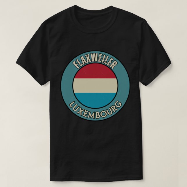 Camiseta Flaxweiler, Luxemburgo (Frente do Design)