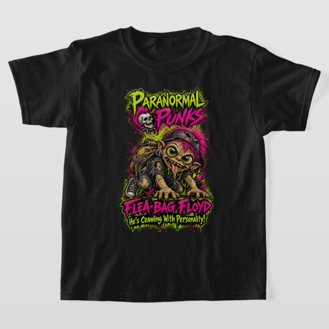Camiseta Flea-Bag Floyd — Punks Paranormais (Postura )