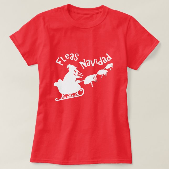 Camiseta Fleas Navidad (Frente do Design)