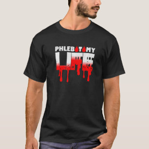 Camiseta Flebotomia Doação da Vida Doador do Sangue Fleboto
