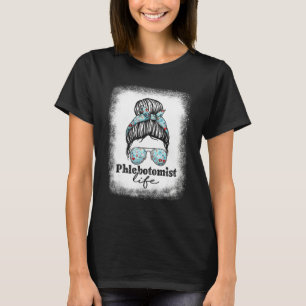 Camiseta Flebotomia Para Mulheres Coque Desarrumado Vida de