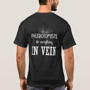 Camiseta Flebotomista Laboratório de Sangue Médico Enfermei