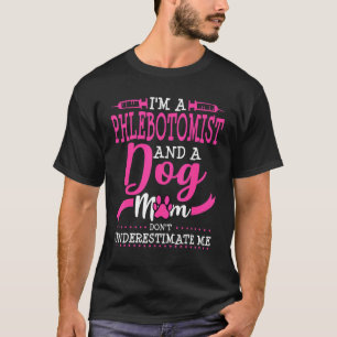 Camiseta Flebotomista Mãe de Cachorro Proprietária Pug Gold
