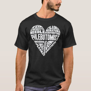 Camiseta Flebotomista Nuvem de Palavras Flebotomia Enfermei