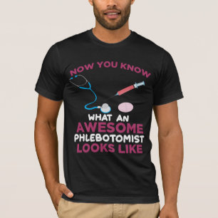Camiseta Flebotomista Venipuntura Sanguínea Vein Phlebotom