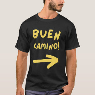 Camiseta Flecha do Buen Camino! Caminhada de Peregrino pela