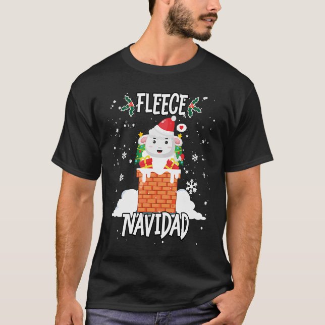 Camiseta Fleece Feliz Navidad - Festa de Natal (Frente)