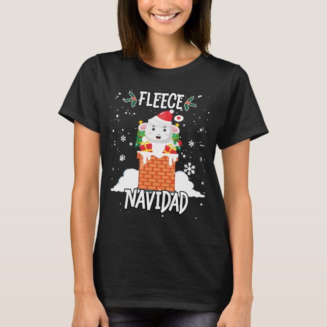 Camiseta Fleece Feliz Navidad - Festa de Natal (Frente)