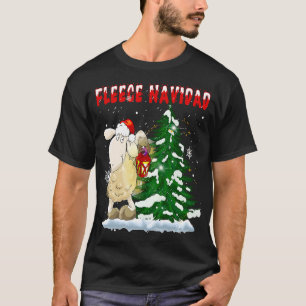 Camiseta Fleece Feliz Navidad - Natal em Cuta Ovelha