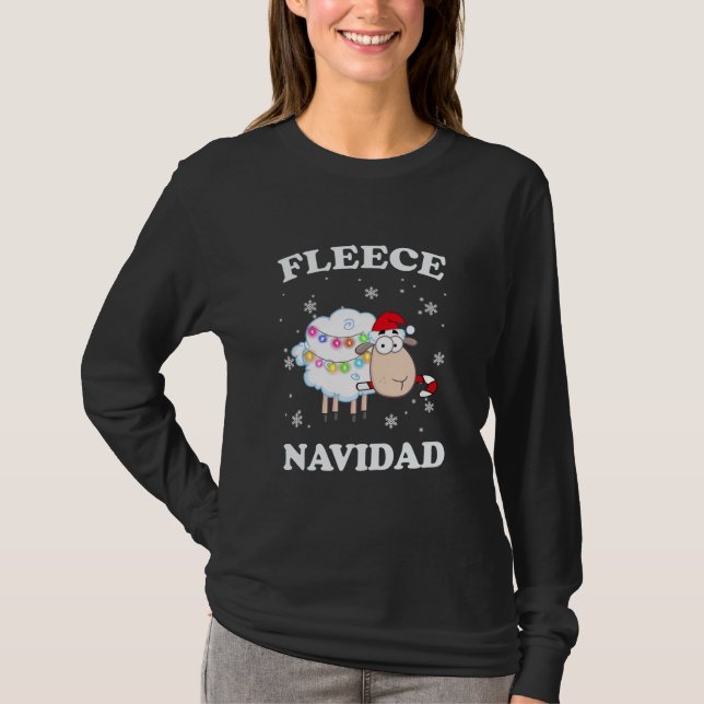 Camiseta Fleece Feliz Navidad Natal Muito Engraçado (Frente)