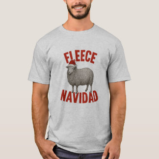 Camiseta Fleece Navidad Sheep Pun Christmas T-Shirt