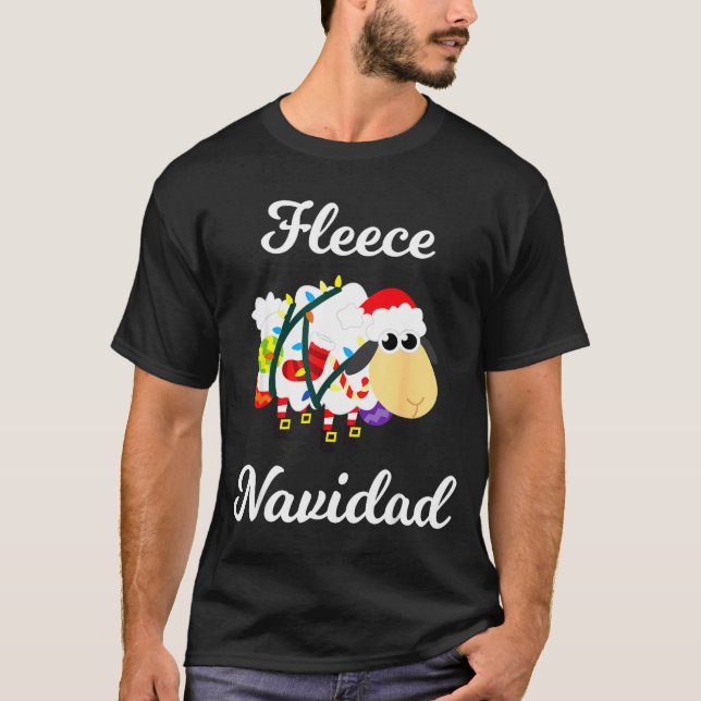 Camiseta Fleece Navidad Shirt Funny Feliz Mexican Christmas (Frente)