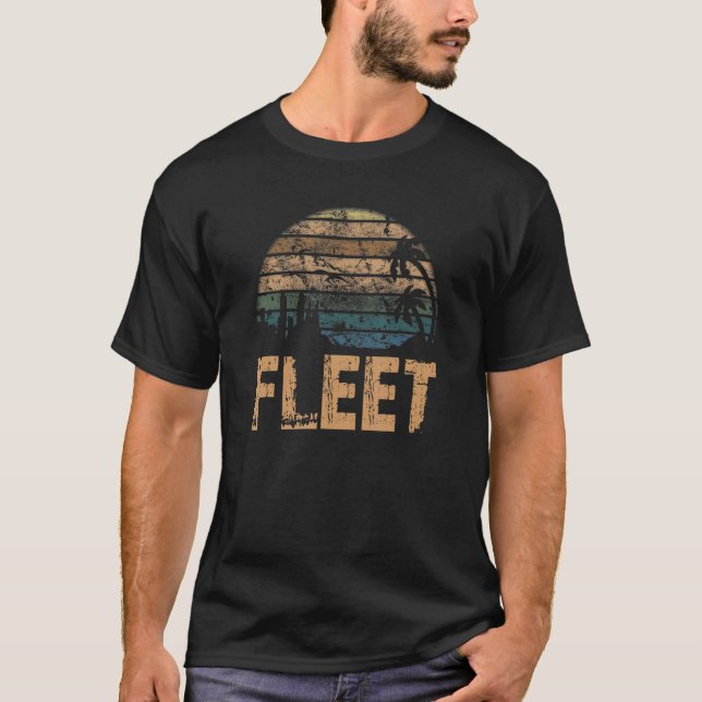 Camiseta Fleet Vintage Sunset Distressed (Frente)