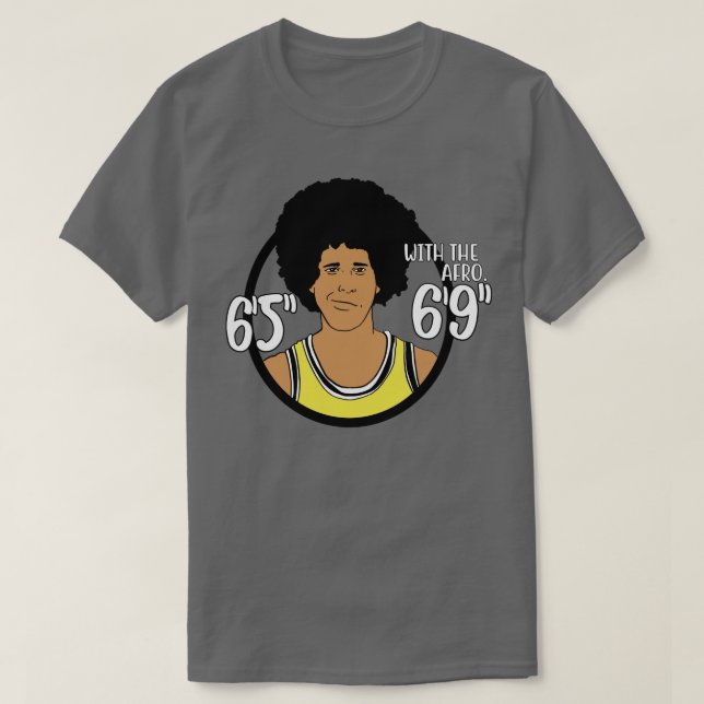 Camiseta Fletch Lakers 69 com o afro (Frente do Design)