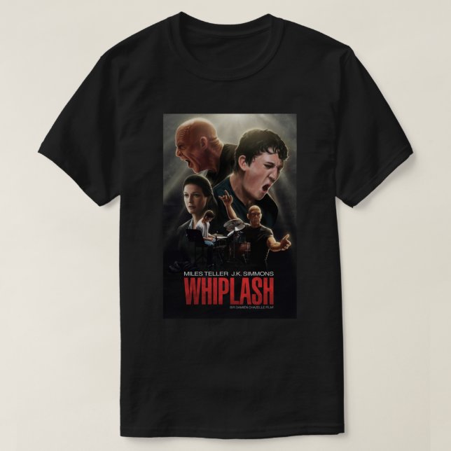Camiseta Fletcher Drummer Damien Chazelle Whiplash Cute Gif (Frente do Design)