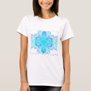 Camiseta Fleur de Croix Aqua