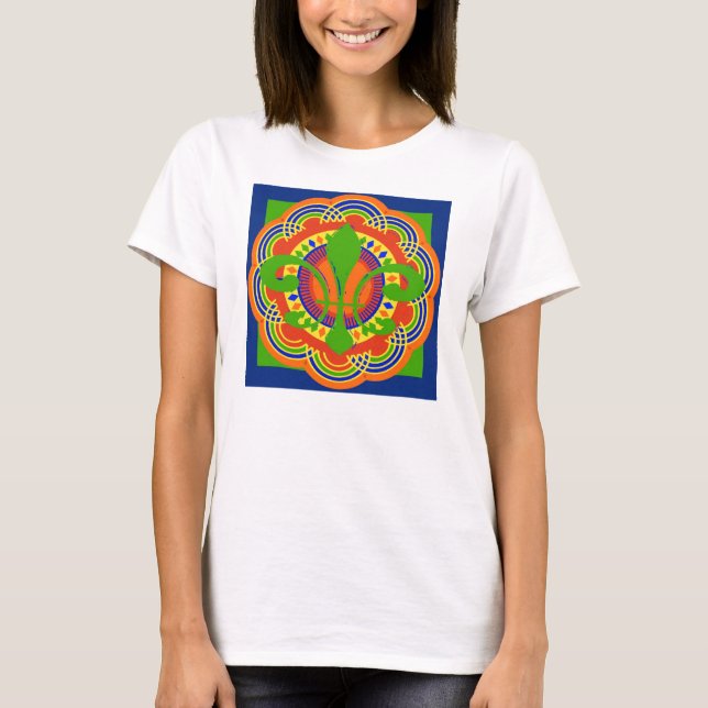 Camiseta Fleur De Lis Art Deco (Frente)