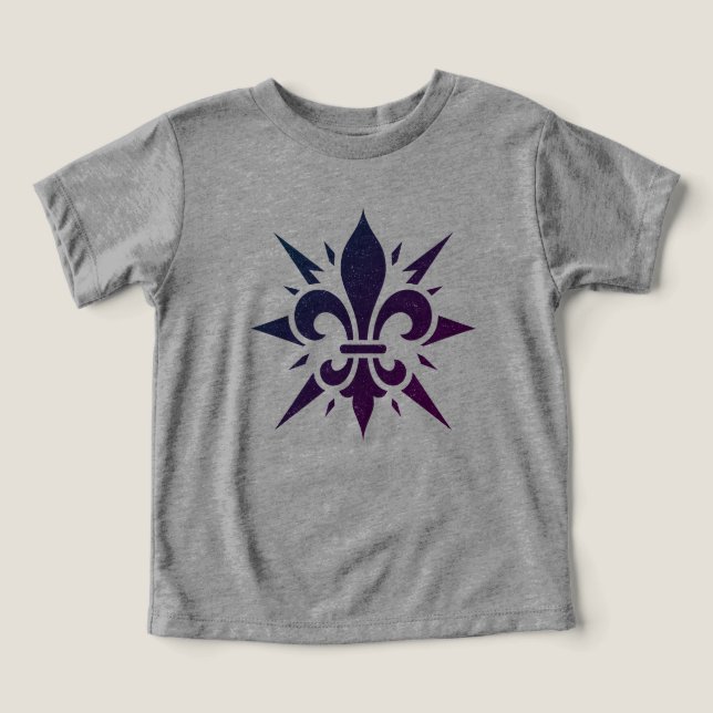 Camiseta "Fleur-de-lis Estilizada" (Design frontal)