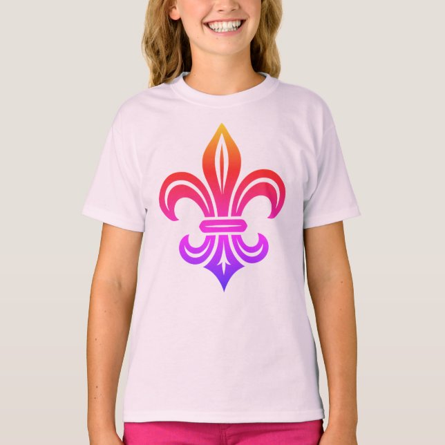 Camiseta "Fleur-de-lis Estilizada" (Frente)
