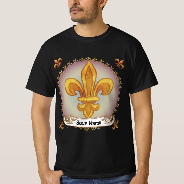 Camiseta Fleur De Lis Family Crest Surname (Frente)