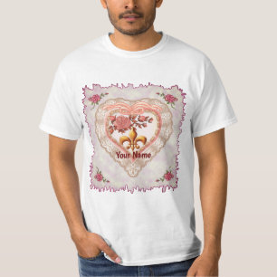 Camiseta Fleur De Lis Lacy Heart T-Shirt