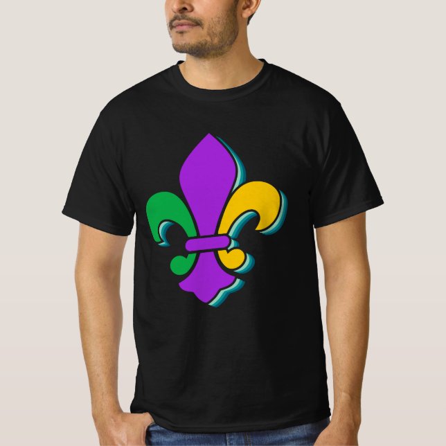 Camiseta Fleur De Lis Mardi gras 2024 (Frente)
