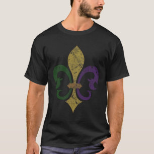 Camiseta Fleur De Lis Mardi Gras New Orleans S Men Yo